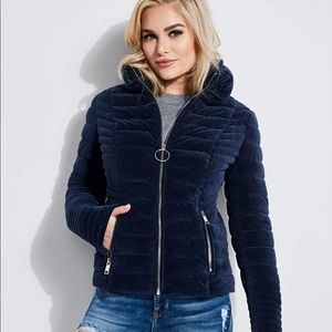Guess Teoma Velvet Puff Jacket, XS